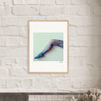 Lacey Leg Framed print 13x18 cm / 5x7″ White frame 2