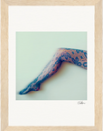 Lacey Leg Framed print 13x18 cm / 5x7″ Wood frame 17