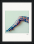 Lacey Leg Framed print 15x20 cm / 6x8″ Black frame 40