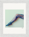 Framed print "Lacey Leg "Framed print cm / 6x8″ White frame
