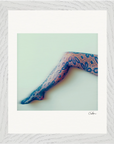 Framed print "Lacey Leg "Framed print cm / 8x10″ White frame