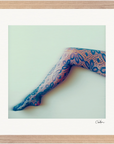 Framed print "Lacey Leg "Framed print cm / 12x12″ Wood frame