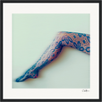 Lacey Leg Framed print 40x40 cm / 16x16″ Black frame 45