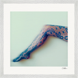 Lacey Leg Framed print 40x40 cm / 16x16″ White frame 12