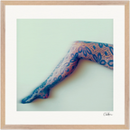 Lacey Leg Framed print 50x50 cm / 20x20″ Wood frame 25