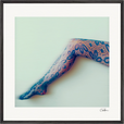 Lacey Leg Framed print 70x70 cm / 28x28″ Black frame 38
