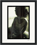 Little Secret Framed print 20x25 cm / 8x10″ Black frame 61