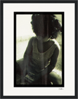 Little Secret Framed print 27x35 cm / 11x14″ Black frame 63