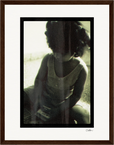 Little Secret Framed print 27x35 cm / 11x14″ Dark wood frame 45