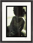 Little Secret Framed print 30x40 cm / 12x16″ Black frame 46