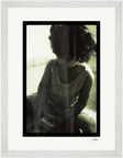 Little Secret Framed print 30x40 cm / 12x16″ White frame 12