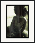 Little Secret Framed print 40x50 cm / 16x20″ Black frame 67