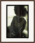 Little Secret Framed print 40x50 cm / 16x20″ Dark wood frame 49