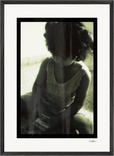 Little Secret Framed print 50x70 cm / 20x28″ Black frame 50