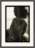 Little Secret Framed print 50x70 cm / 20x28″ Black frame 50