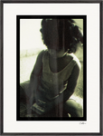 Little Secret Framed print 60x80 cm / 24x32″ Black frame 51
