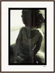 Little Secret Framed print 60x80 cm / 24x32″ Dark wood frame 53