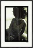 Little Secret Framed print 60x90 cm / 24x36″ Black frame 52