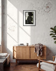 Little Secret Framed print 40x50 cm / 16x20″ Black frame in interior