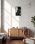 Little Secret Framed print 40x60 cm / 16x24″ White frame in interior