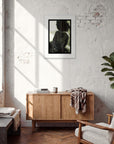 Little Secret Framed print 50x70 cm / 20x28″ White frame in interior
