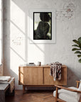 Little Secret Framed print 60x80 cm / 24x32″ White frame in interior