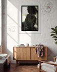 Little Secret Framed print 70x100 cm / 28x40″ White frame in interior