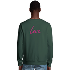 Love - "Chromatic Kiss" Sweatshirt Bottle Green XS 4