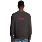 Love - "Chromatic Kiss" Sweatshirt deep charcoal grey XS 4