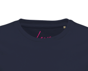 Love - "Chromatic Kiss" T-shirt French Navy XS 2
