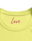 Love - "Chromatic Kiss" T-shirt Light Yellow XS 15