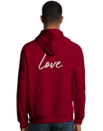 Love - "Chromatic Kiss" Hoodie Burgundy XS 4