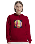 Love - "Chromatic Kiss" Hoodie Burgundy XS 5