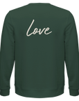 Love - "Chromatic Kiss" Sweatshirt Bottle Green XS 2