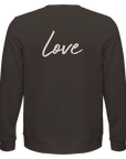 Love - "Chromatic Kiss" Sweatshirt deep charcoal grey XS 2