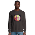 Love - "Chromatic Kiss" Sweatshirt deep charcoal grey 3