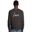 Love - "Chromatic Kiss" Sweatshirt deep charcoal grey 4
