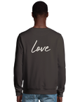 Love - "Chromatic Kiss" Sweatshirt deep charcoal grey XS 4