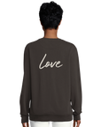 Love - "Chromatic Kiss" Sweatshirt deep charcoal grey XS 6