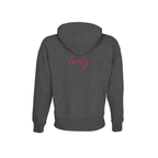 Lucky - "Kiss my Ass" Hoodie Grey Melange XS 2