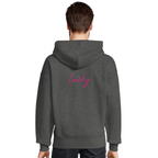 Lucky - "Kiss my Ass" Hoodie Grey Melange XS 4