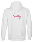 Lucky - "Kiss my Ass" Hoodie White XS 40