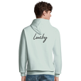 Lucky - "Kiss my Ass" Hoodie creamy green 4