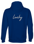 Lucky - "Kiss my Ass" Hoodie Royal Blue XS 2