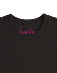 Lucky - "Kiss my Ass" T-shirt Deep Black XS 17