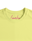 Lucky - "Kiss my Ass" T-shirt Light Yellow XS 35
