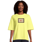 Lucky - "Kiss my Ass" T-shirt Light Yellow XS 4