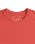 Lucky - "Kiss my Ass" T-shirt pop orange XS 11