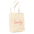 Lucky - "Kiss my Ass" Tote Bag Natural 3