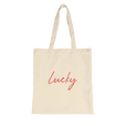 Lucky - "Kiss my Ass" Tote Bag Natural 2
